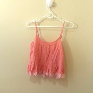 Nordstrom cropped peplum tank